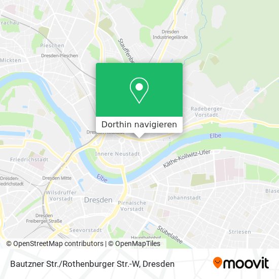 Bautzner Str. / Rothenburger Str.-W Karte