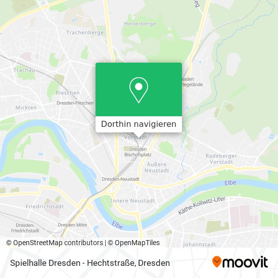 Spielhalle Dresden - Hechtstraße Karte