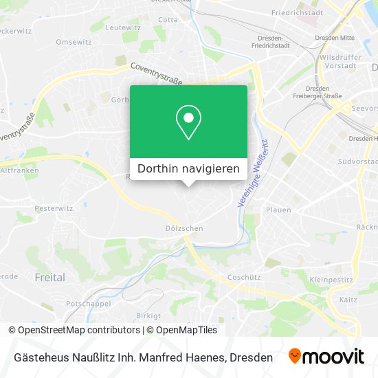 Gästeheus Naußlitz Inh. Manfred Haenes Karte