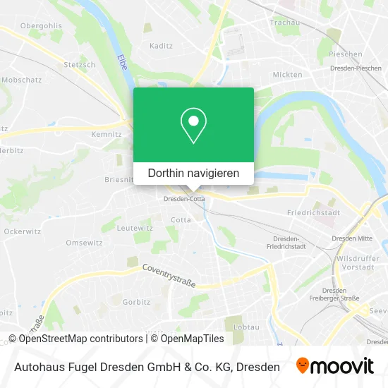 Autohaus Fugel Dresden GmbH & Co. KG Karte