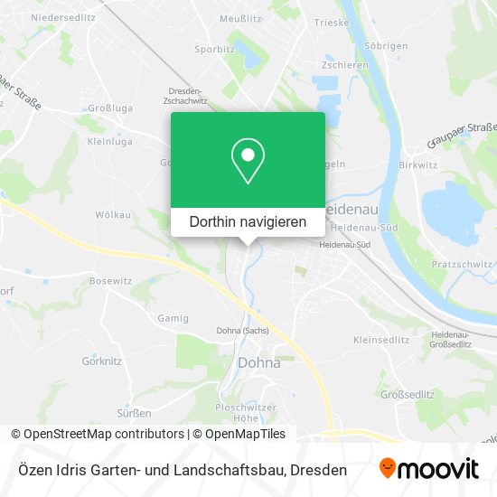Özen Idris Garten- und Landschaftsbau Karte
