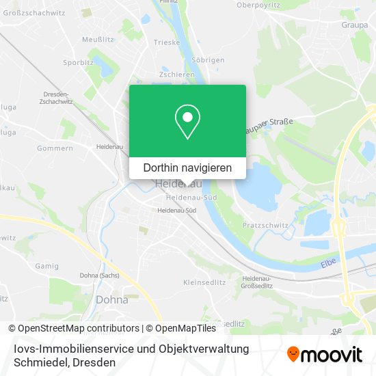 Iovs-Immobilienservice und Objektverwaltung Schmiedel Karte