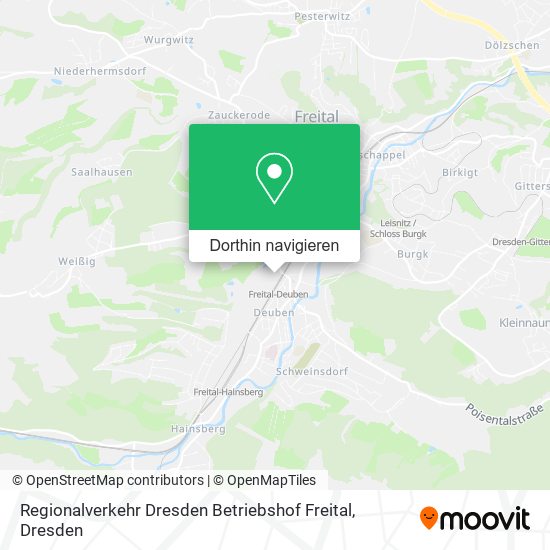 Regionalverkehr Dresden Betriebshof Freital Karte