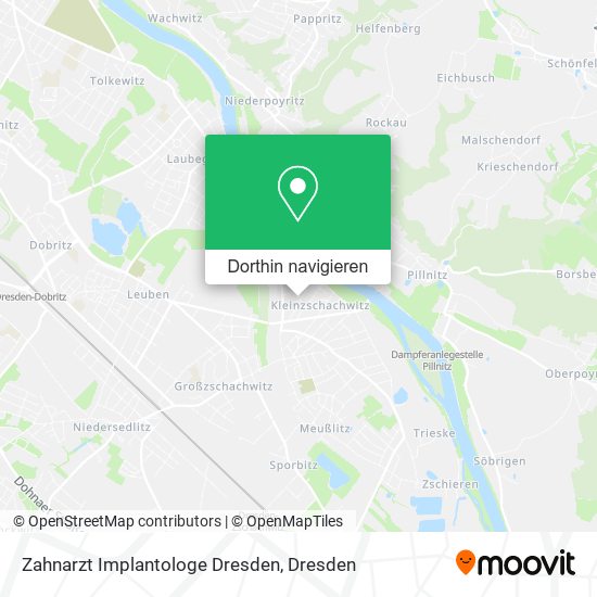 Zahnarzt Implantologe Dresden Karte