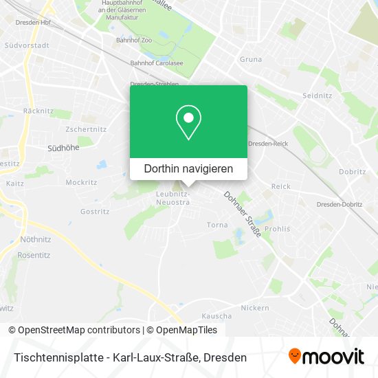 Tischtennisplatte - Karl-Laux-Straße Karte