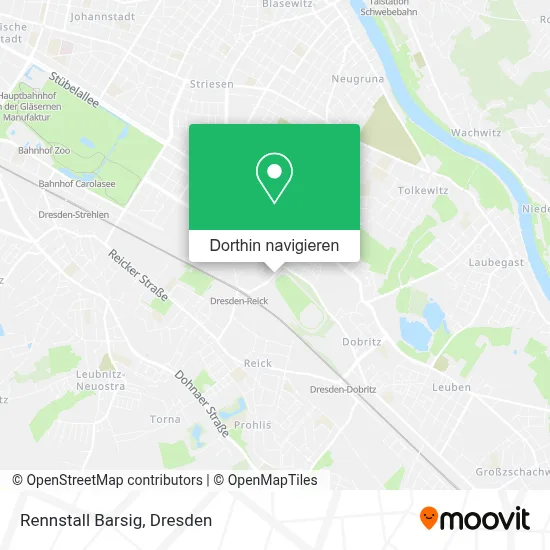 Rennstall Barsig Karte