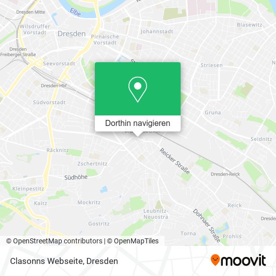 Clasonns Webseite Karte