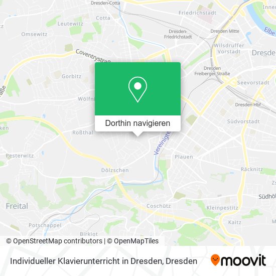 Individueller Klavierunterricht in Dresden Karte