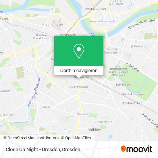 Close Up Night - Dresden Karte