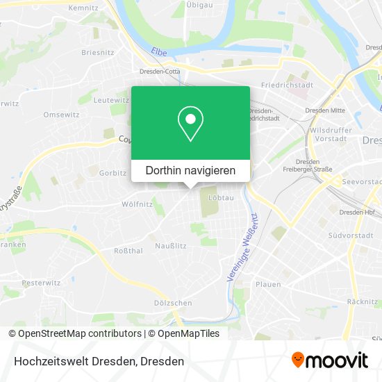 Hochzeitswelt Dresden Karte