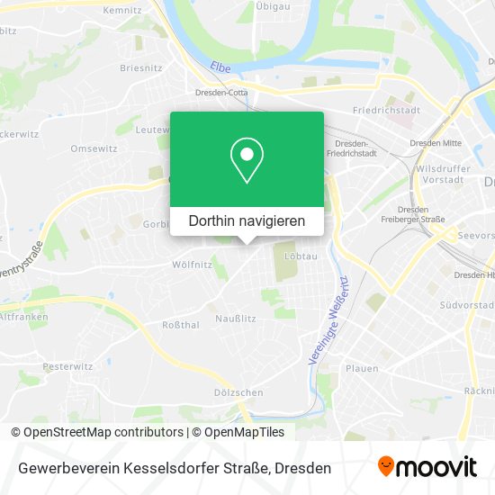 Gewerbeverein Kesselsdorfer Straße Karte