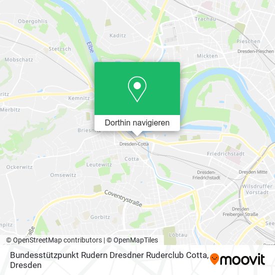 Bundesstützpunkt Rudern Dresdner Ruderclub Cotta Karte