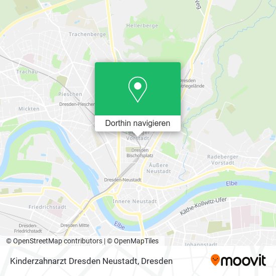 Kinderzahnarzt Dresden Neustadt Karte
