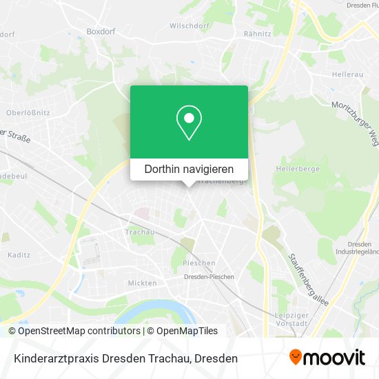 Kinderarztpraxis Dresden Trachau Karte
