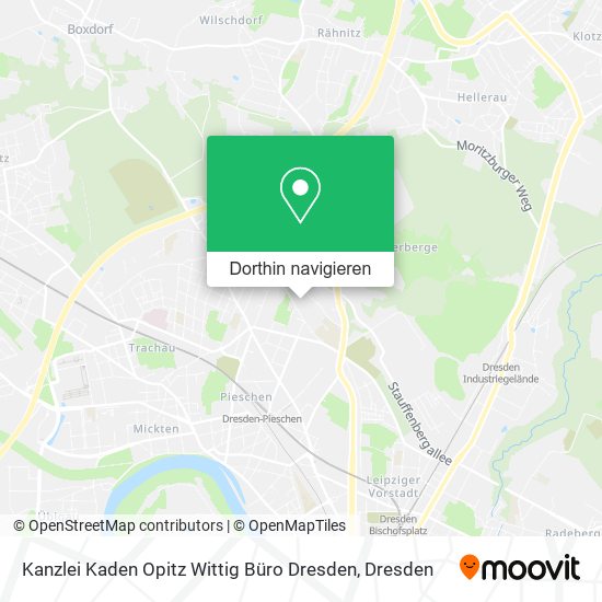 Kanzlei Kaden Opitz Wittig Büro Dresden Karte