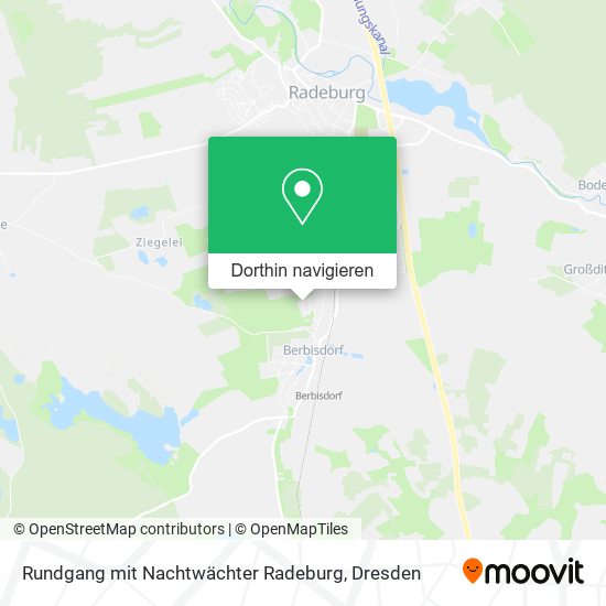 Rundgang mit Nachtwächter Radeburg Karte