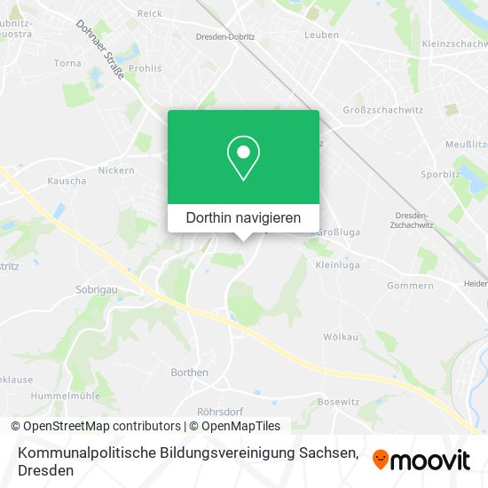 Kommunalpolitische Bildungsvereinigung Sachsen Karte