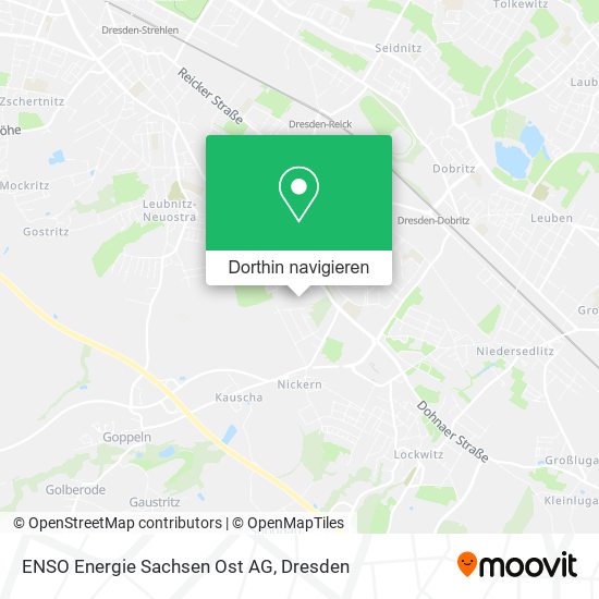 ENSO Energie Sachsen Ost AG Karte