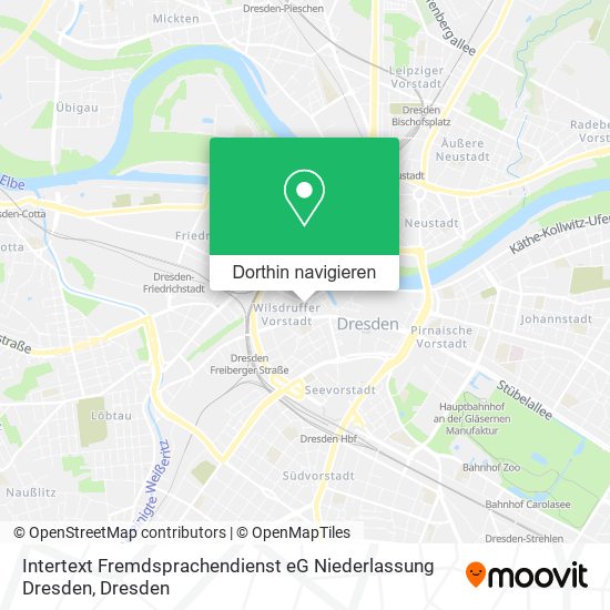 Intertext Fremdsprachendienst eG Niederlassung Dresden Karte