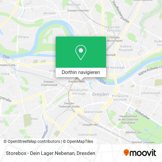 Storebox - Dein Lager Nebenan Karte