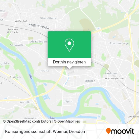 Konsumgenossenschaft Weimar Karte