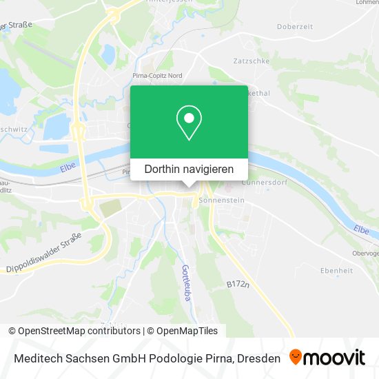 Meditech Sachsen GmbH Podologie Pirna Karte