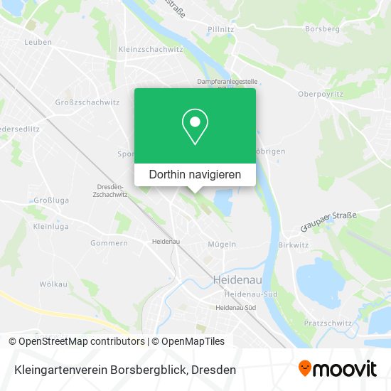 Kleingartenverein Borsbergblick Karte