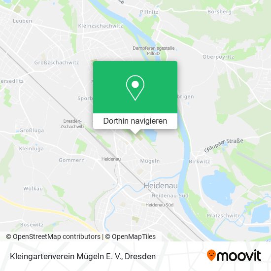 Kleingartenverein Mügeln E. V. Karte