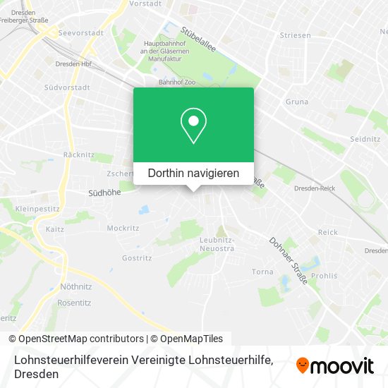 Lohnsteuerhilfeverein Vereinigte Lohnsteuerhilfe Karte