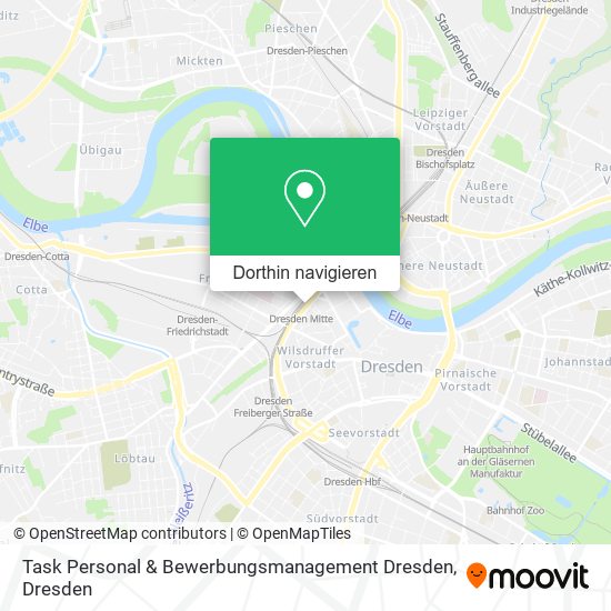 Task Personal & Bewerbungsmanagement Dresden Karte