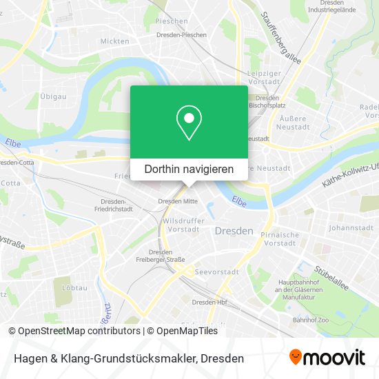 Hagen & Klang-Grundstücksmakler Karte