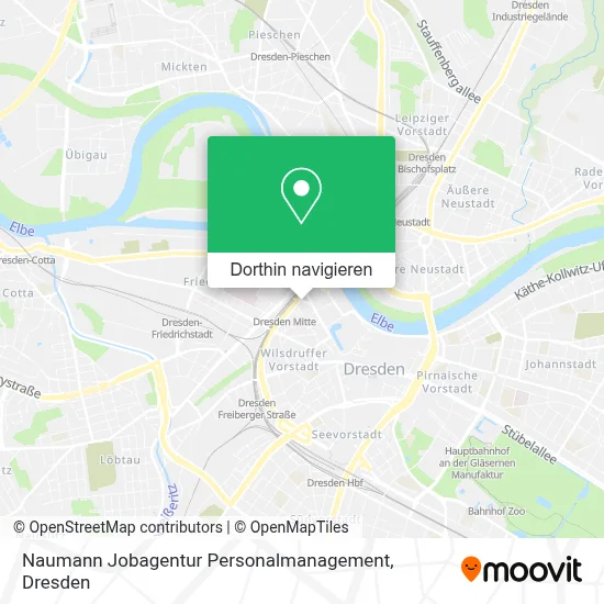 Naumann Jobagentur Personalmanagement Karte