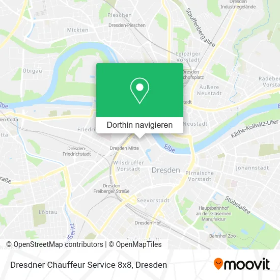 Dresdner Chauffeur Service 8x8 Karte