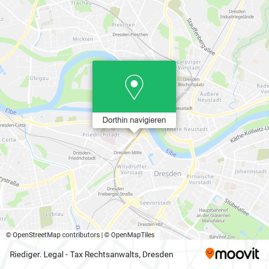 Riediger. Legal - Tax Rechtsanwalts Karte