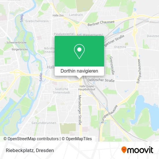Riebeckplatz Karte