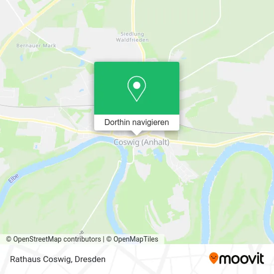 Rathaus Coswig Karte