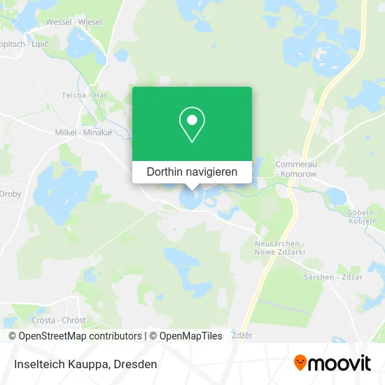 Inselteich Kauppa Karte