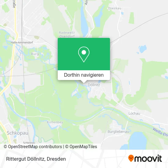 Rittergut Döllnitz Karte