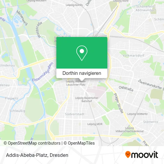 Addis-Abeba-Platz Karte