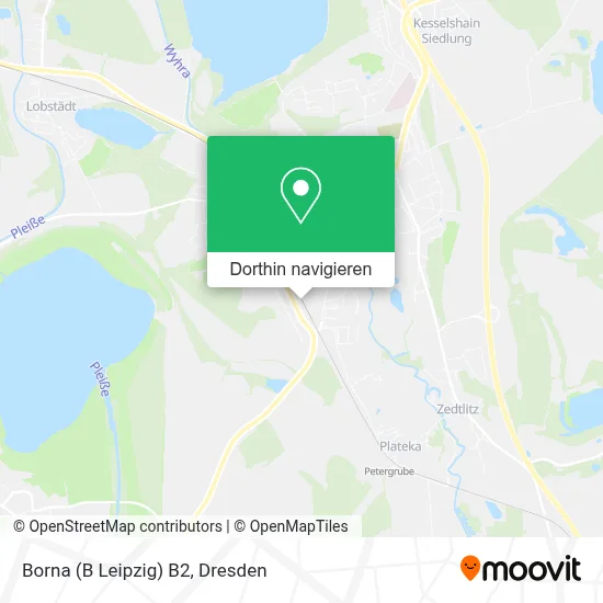 Borna (B Leipzig) B2 Karte