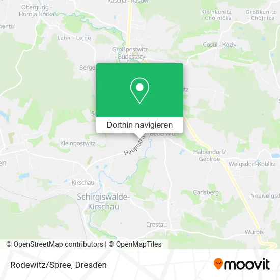 Rodewitz/Spree Karte