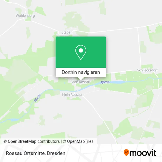 Rossau Ortsmitte Karte