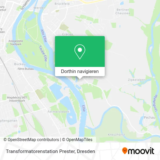 Transformatorenstation Prester Karte