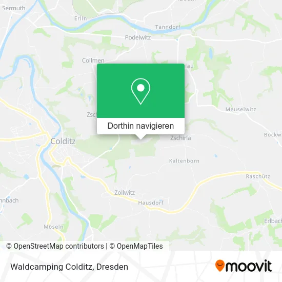 Waldcamping Colditz Karte
