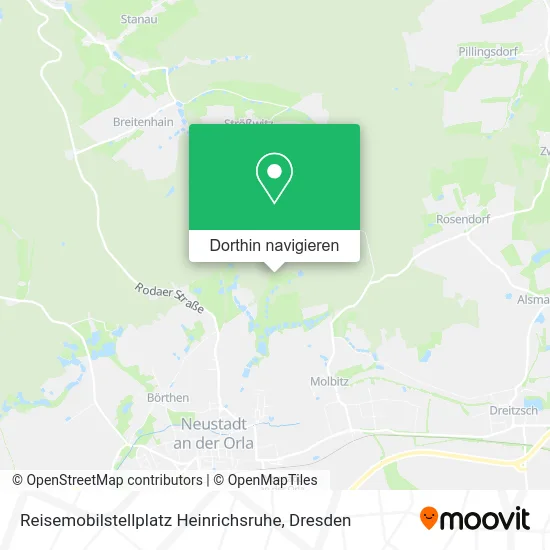 Reisemobilstellplatz Heinrichsruhe Karte