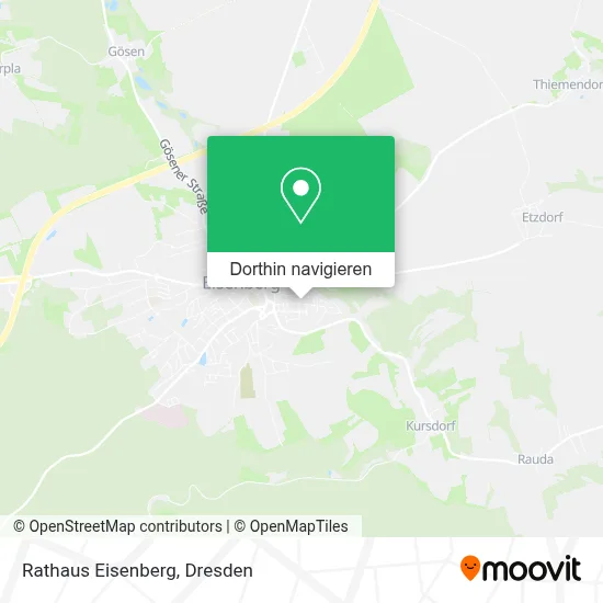 Rathaus Eisenberg Karte