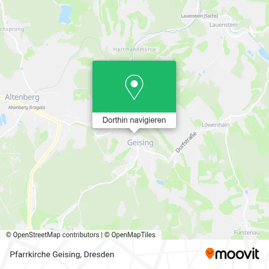 Pfarrkirche Geising Karte