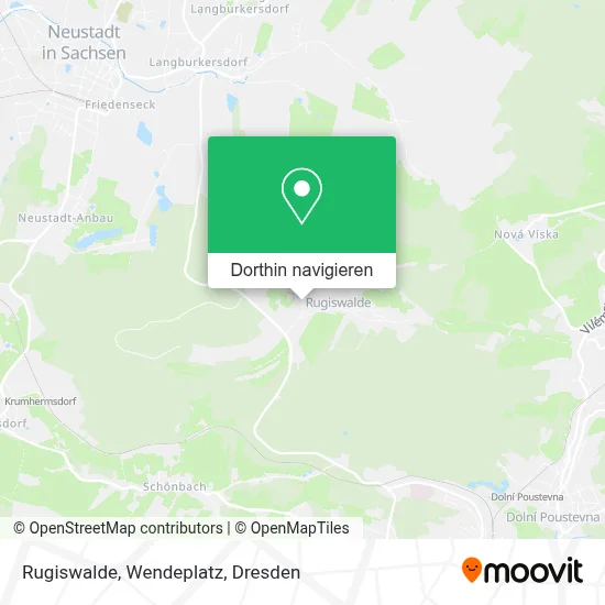 Rugiswalde, Wendeplatz Karte