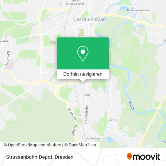 Strassenbahn-Depot Karte