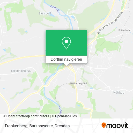 Frankenberg, Barkaswerke Karte